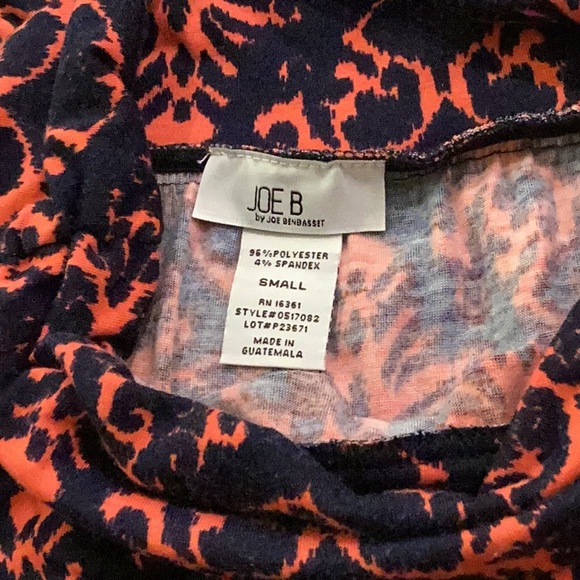 Joe B Gypsy Boho Long Romantic Flowy Maxi Skirt sz S Modest Navy Coral-ish EUC - Picture 5 of 16